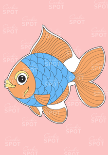 Goldfisch Plätzchen Cutter Fisch 3d print model - Mito3D