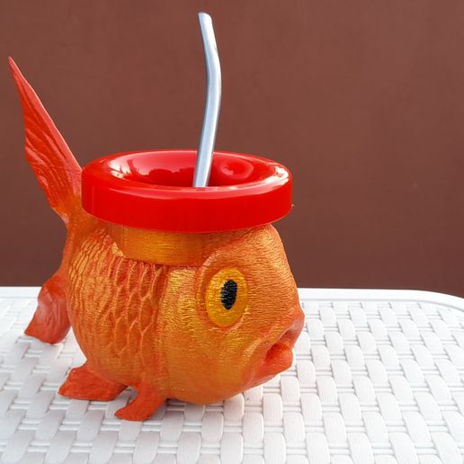 goldfish mate fish gold 3D print model - Mito3D