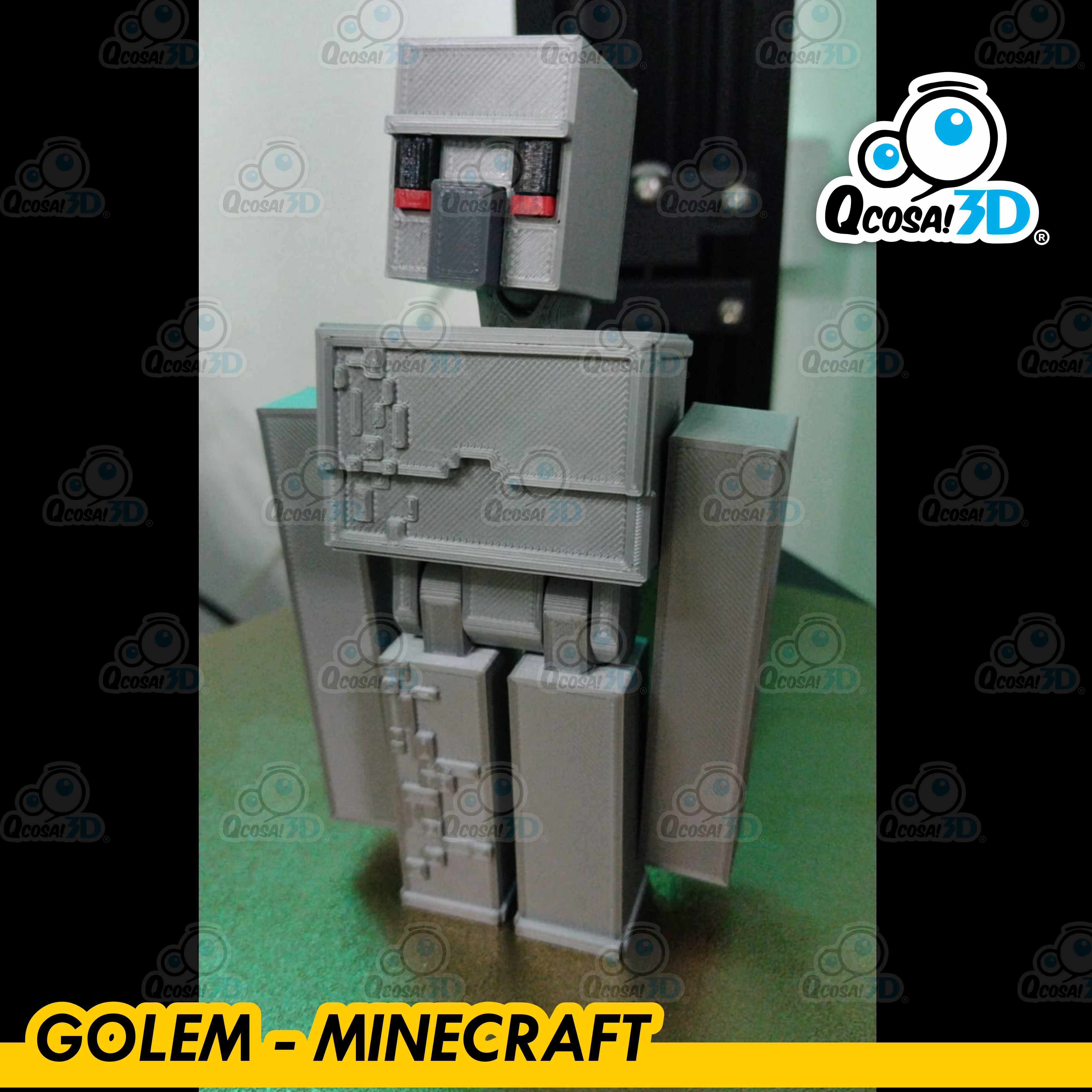 golem minecraft jogos skibidi banheiro papoula brincar 3 roblox brinquedos flexível cor partes gato flexi articulado digital circo william afton fnaf roxa homem zoonomalia 3D print model - Mito3D