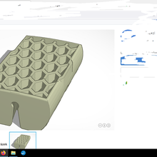golf 2 hava havalandırma bal peteği 3d print model - Mito3D