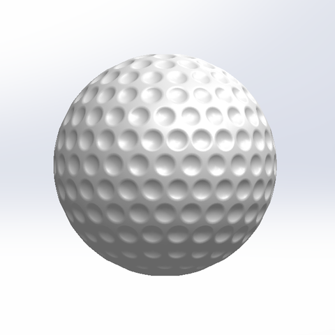 pallina da golf gioco 3D print model - Mito3D