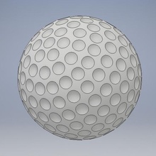 golf topu oyun top spor hobi tutku 3d print model - Mito3D