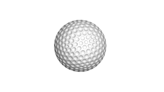 golf ball - sport play 3d print model - Mito3D