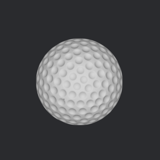 golf ball golf ball  3d print model - Mito3D