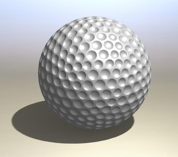 golf ball sphere ball sphere golf toy ball house house children  3d print model - Mito3D