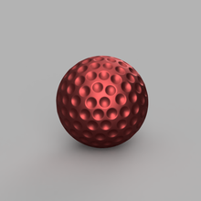 golf ball - mold bath bomb solid shampoo soap press mould 3d print model - Mito3D