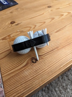 golf Balle ceinture agrafe tee 3d print model - Mito3D