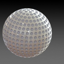 golf ball hollowed 3d print model - Mito3D