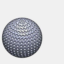 golf ball sport design engineering 3d print model - Mito3D