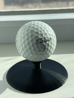 golf Balle supporter noir pga air 3d print model - Mito3D