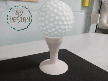 golf pelota te ligero tee noche cor hombre cueva 3d print model - Mito3D