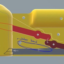 golfe bola armadilha automático agarrador armar mecanismo ferramenta gadget 3d print model - Mito3D
