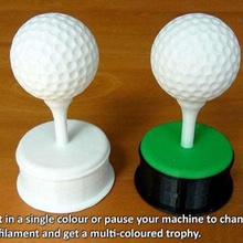 golf ball trophy various wind unique tee sports sport reward prize present office novelty novel golfing golfer golfball gift fun fathers day father outdoors designer cool competition birthday award 3d print model - Mito3D