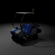 golf cart art fornite carts fre fire 3d print model - Mito3D