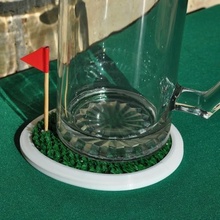 Golf Untersetzer coster Grün stellen Papa Geschenk komisch 3d print model - Mito3D