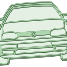 golf cookie cutter tool vw 3d print model - Mito3D