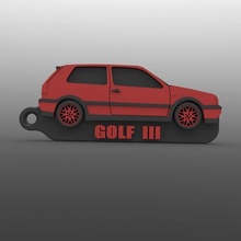 golfe iii chave anel moda carro carros Volkswagen mk3 argolas chaveiro 3d print model - Mito3D