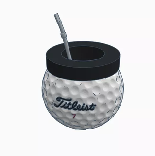golf matte mate ball bulb 3d print model - Mito3D