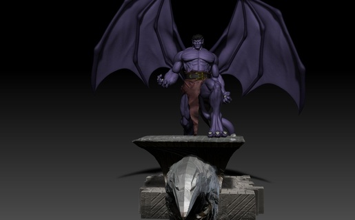 goliath gargoyles Game comic movie game cartoon hero dark fantasy character sculpture collecibles toys figurine games 3d print model - Mito3D