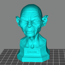 gollum buste 3d print model - Mito3D