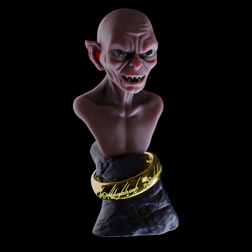 gollum señor anillos 3D print model - Mito3D