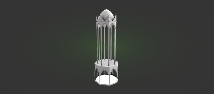 gondolim torre arquitetura elfo idades 3d print model - Mito3D