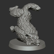 Garoto jogos martelo guerra 40k espaço lobos referência pose Lobo cão Lobos wolve 3d print model - Mito3D
