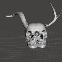 good evil siamese twins art skull devil angel twin 3d print model - Mito3D