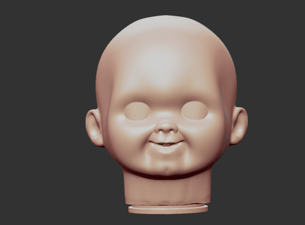 iyi insan baş şekil vermek çocuğun Oyna 3d model Chucky oyuncak bebek baskı stl 3d print model - Mito3D
