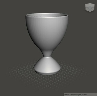 good halice dishes decor use object cup goblet stl 3d solid model interior art house 3d print model - Mito3D