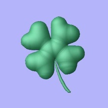 good luck charm home clover chance magnet decoration 3d print model - Mito3D