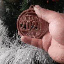 goodbye 2020 christmas happy ornament tree merry decoration ornaments spheres balls 3d print model - Mito3D