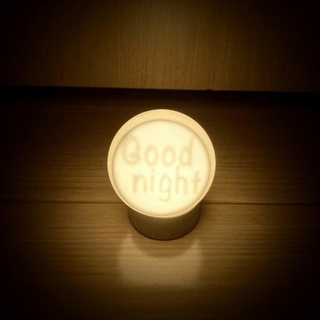 buona notte silhouette lettera paralume paralume buona notte regalo comodino lampada 3d print model - Mito3D