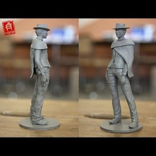 gut Kunst Figur clint eastwood cowboy 3d print model - Mito3D