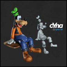 pateta arte personagem brinquedo 3dprint Disney mickey minnie Plutão Donald margarida figura coletivo Diversão escultura estátua esculturas 3d print model - Mito3D