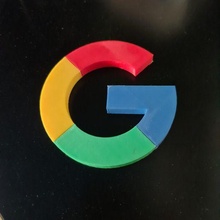 Google logotipo 3d print model - Mito3D