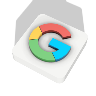 Google bureau logo art simbol décoration banderole youtuber Créateur vidéo 3d print model - Mito3D