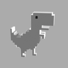 google Dinosaurier verschiedene Tier - Spielzeug 3d print model - Mito3D
