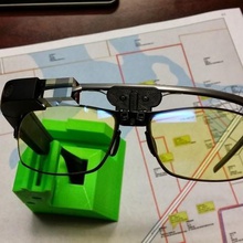 google glass bridge Mode Brille Glas-explorer googleglass 3d print model - Mito3D