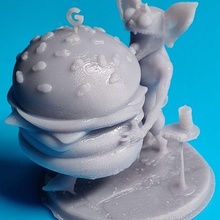 google goblin-ing imp bard miniature 3d print model - Mito3D