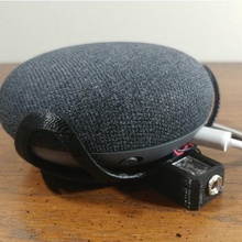 google home mini wall mount 14 inch headphone jack mod gadget 3d print model - Mito3D