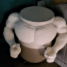 google músculos hogar casa ai asistente artificial inteligencia flexionar rocoso rasgado flexionando trabajando gracioso comedia escritorio accesorio 3d print model - Mito3D