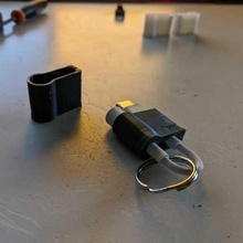 Google pixel usb c 35mm adattatore portachiavi gioielleria Audio auricolare cuffia titolare supporto Jack USB Portachiavi 3d print model - Mito3D