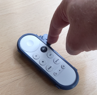 google tv remote single finger case chromecast 3d print model - Mito3D