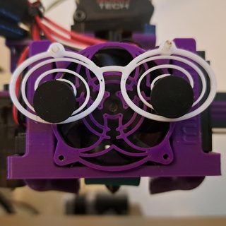 googly Auge Brille Mindeste Werkzeuge Ventilator Startseite Mantel 4010 4020 Augen 3d print model - Mito3D