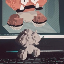 goomba estilos Minecraft yoshi Nintendo luigi bowser mario Wario vaia koopa troopa chico tímido 3d print model - Mito3D