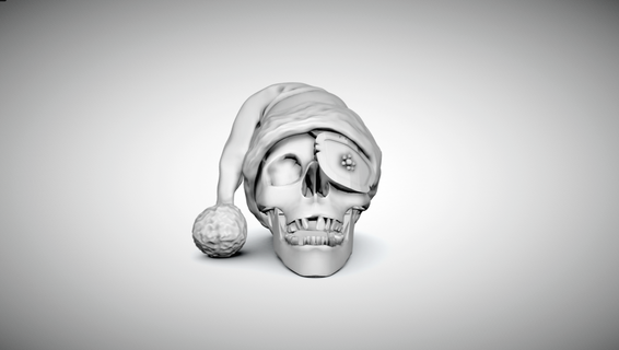 goonies Natale pirata one eyed Willy arte cranio 3d print model - Mito3D