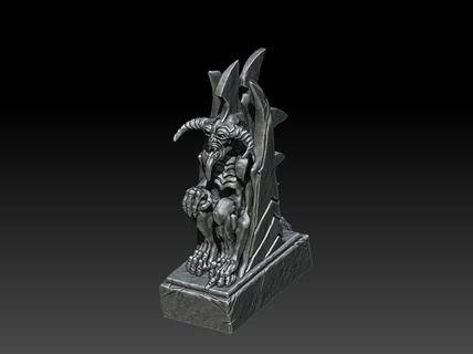 goormul statue morgul lotr sbg scatter balrog terrain monster 3d print model - Mito3D