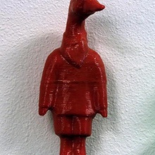 goose child after beth lo art sculptures originals mashup china ceramics 123d catch 3d print model - Mito3D