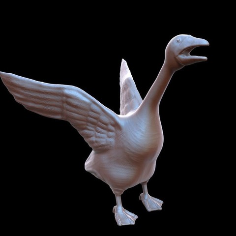 kaz Anahtarlık takı hayvan dcoration heykelcik gadget sanat heykel 3D print model - Mito3D